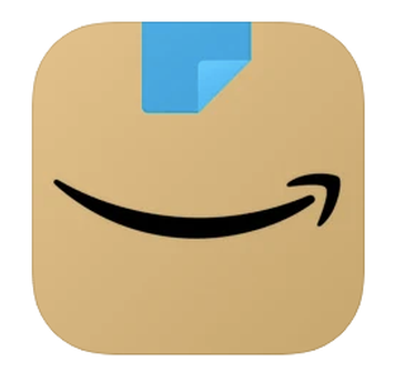 The new Amazon app icon on iOS and Android.