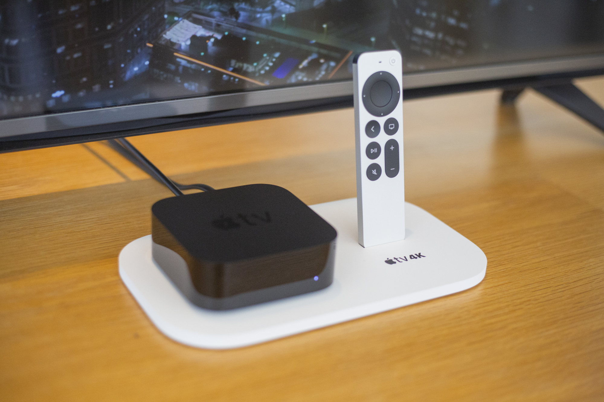 The newest Apple TV 4K device.