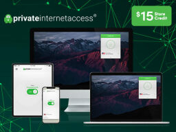 Private Internet Access VPN 2-Yr Subscription + $15 Store Credit — $69.95