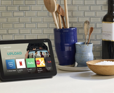 echo show 8 on counter next to utensils