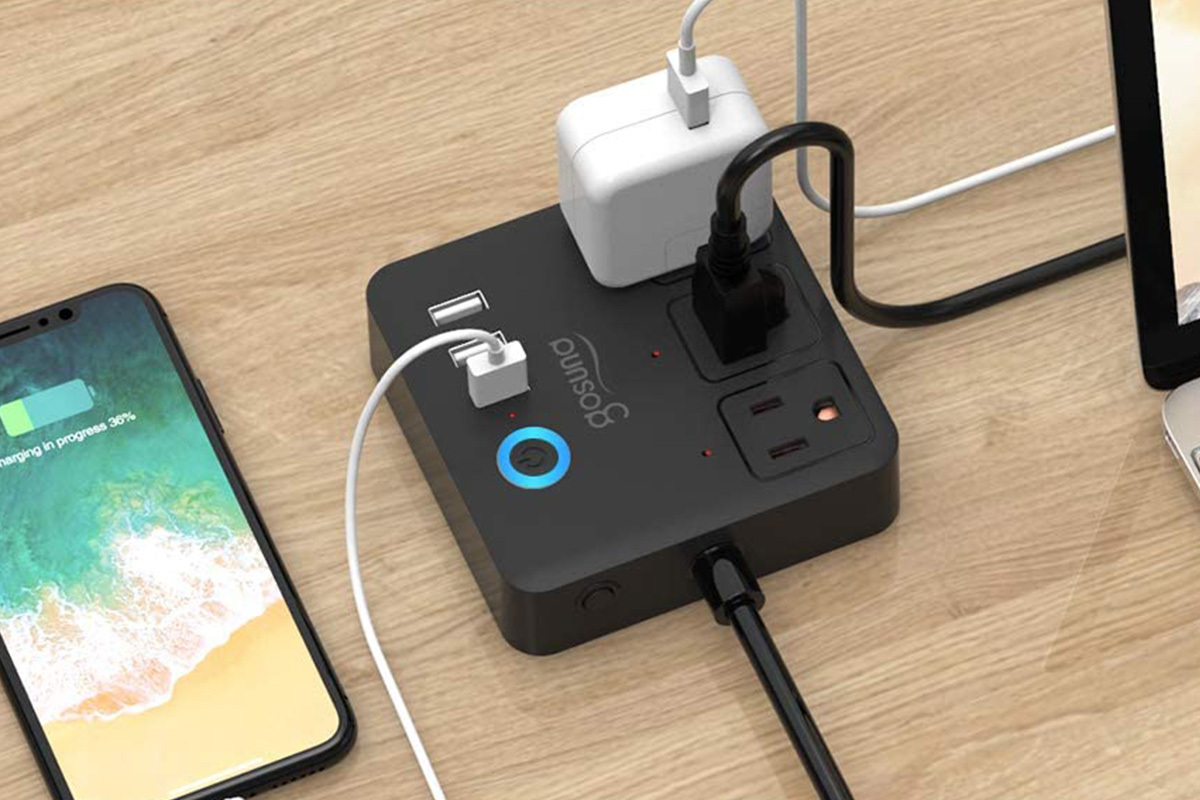 Control your smart power strip via a compatible smartphone app or with your favorite voice assistant.