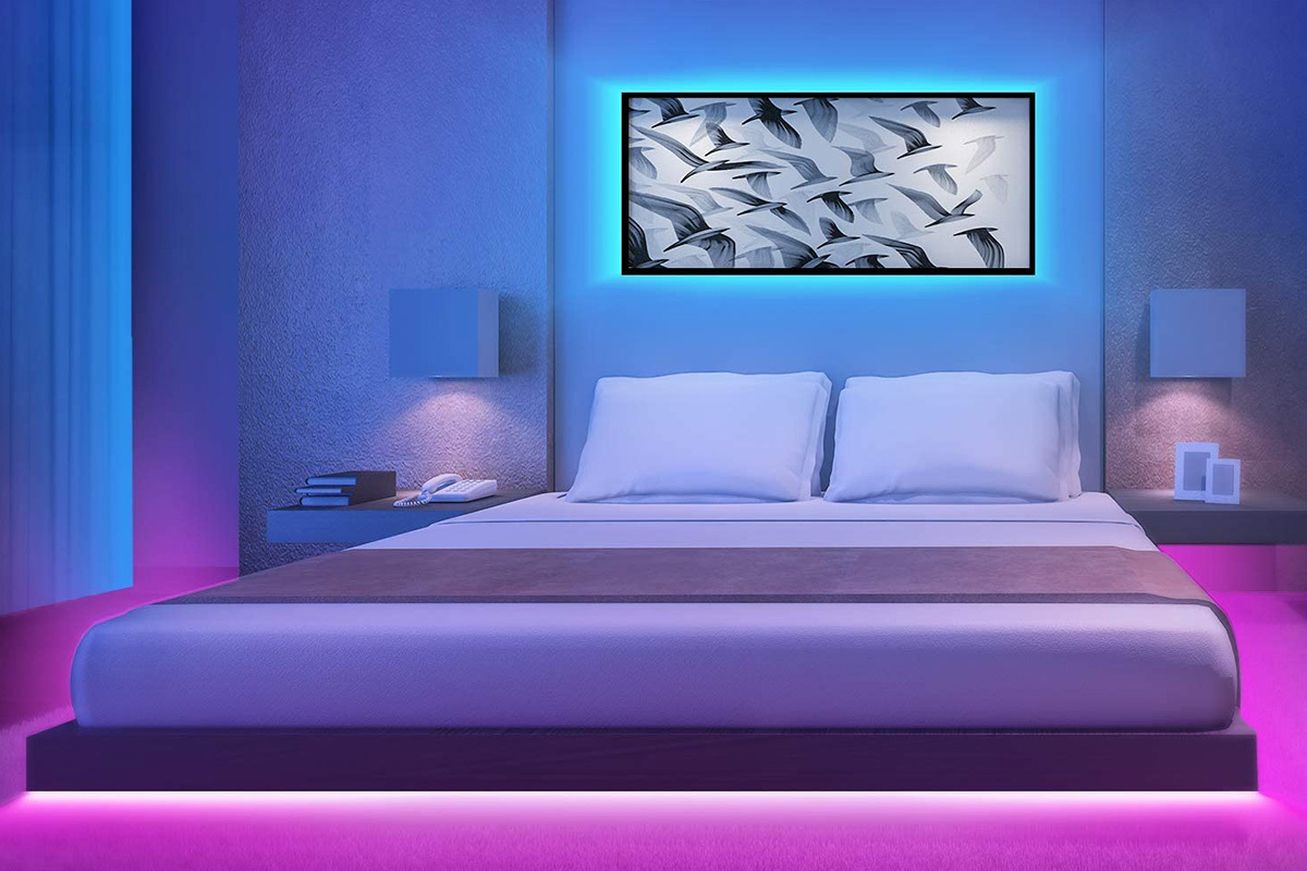 Get the vibes right with smart ambient lighting.