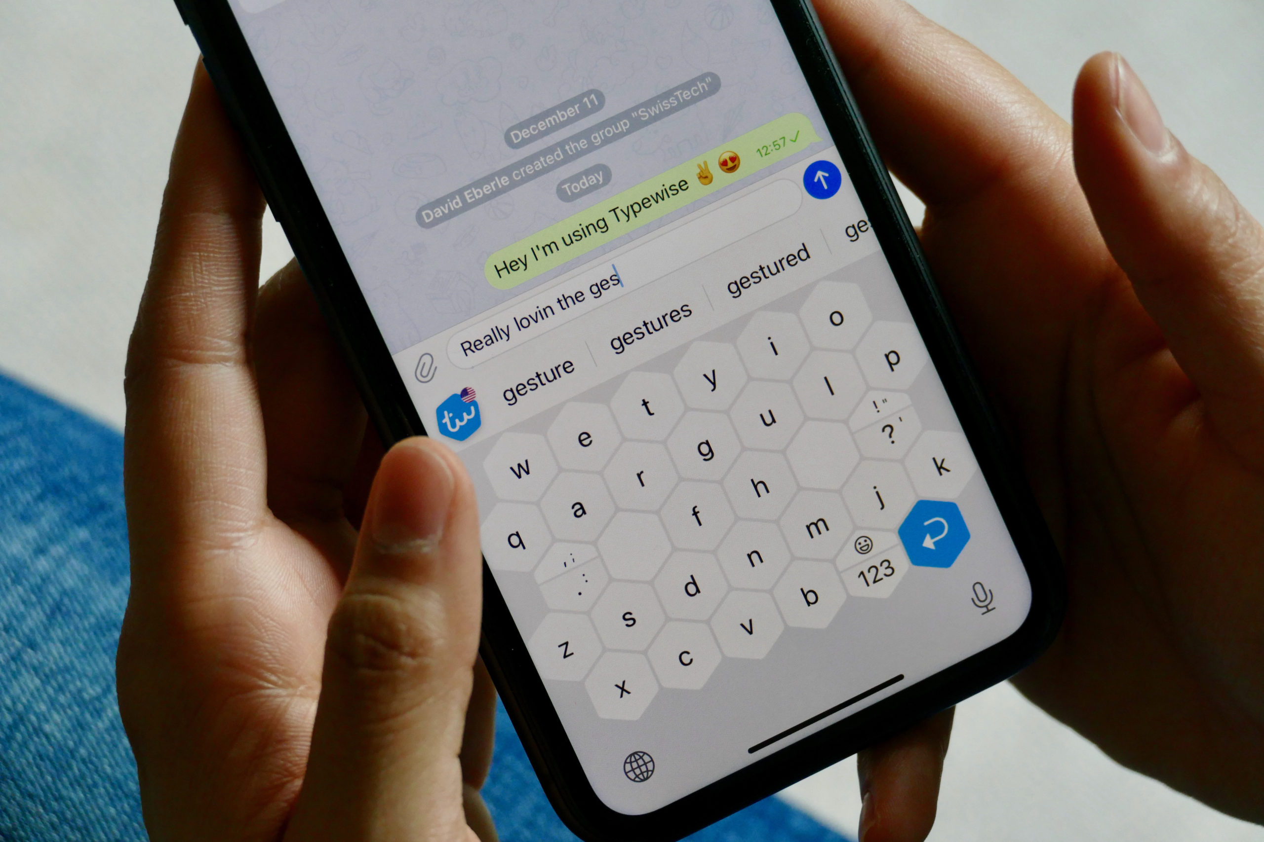 That's not your usual smartphone keyboard.