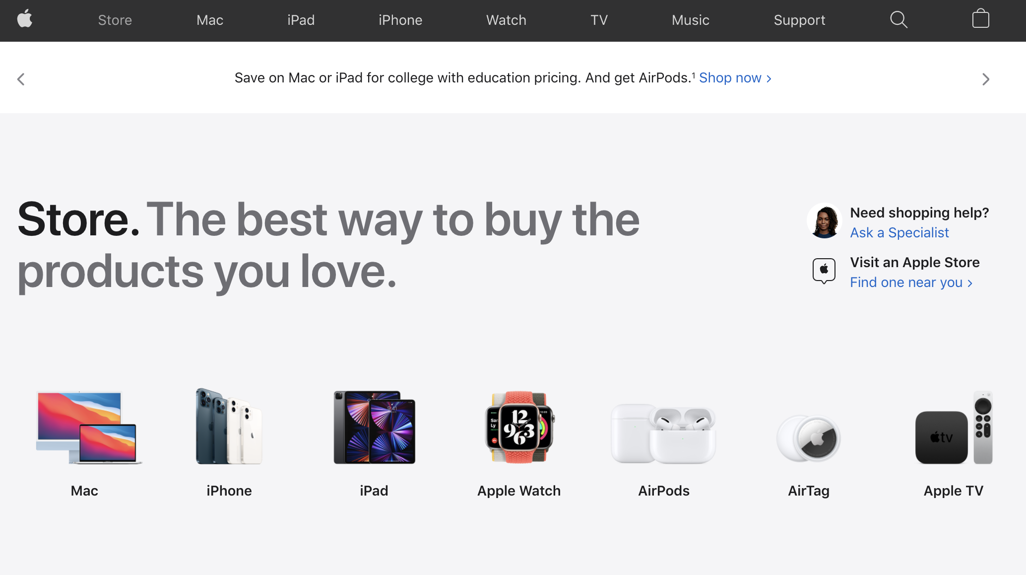 New Apple Store on the web is here.