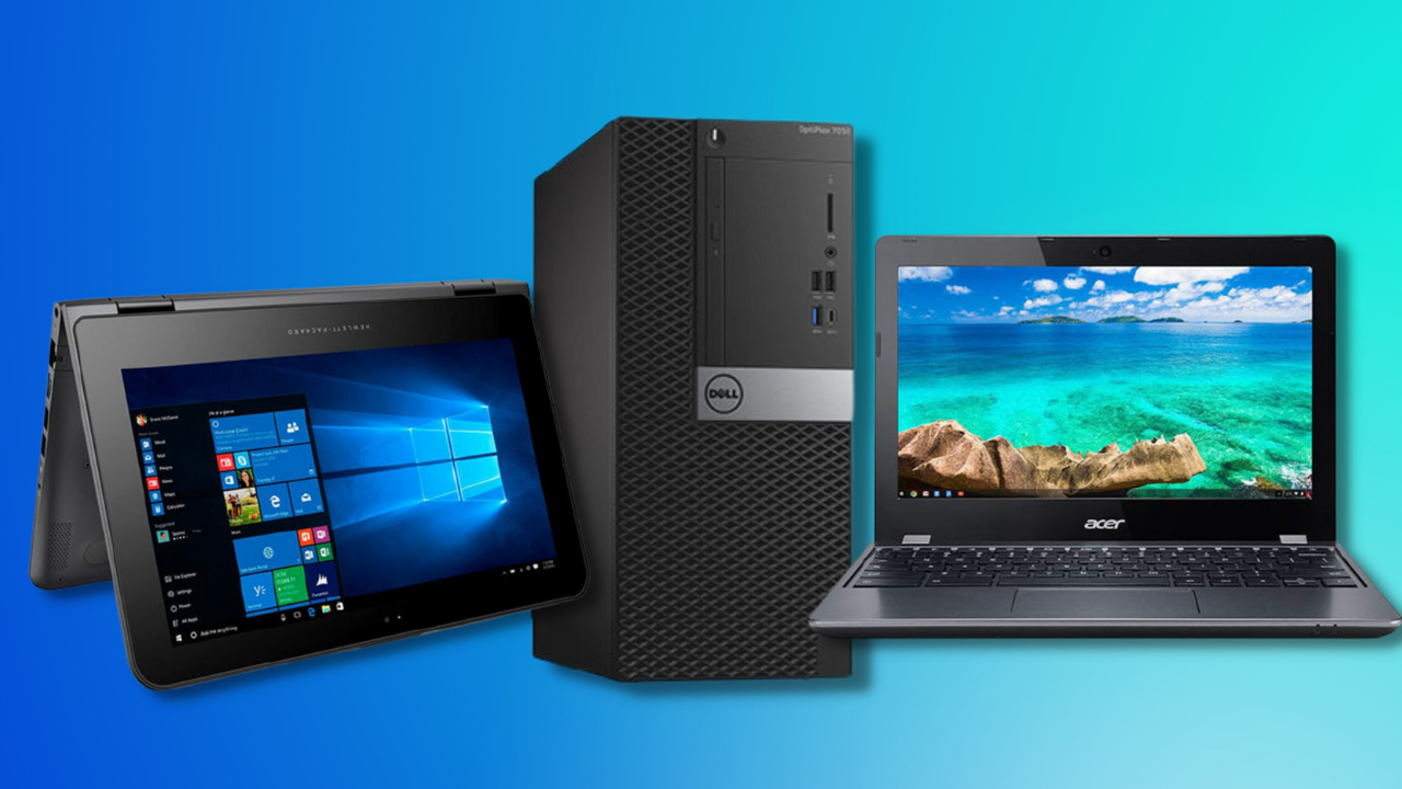 Save money by purchasing a refurbished laptop or desktop.