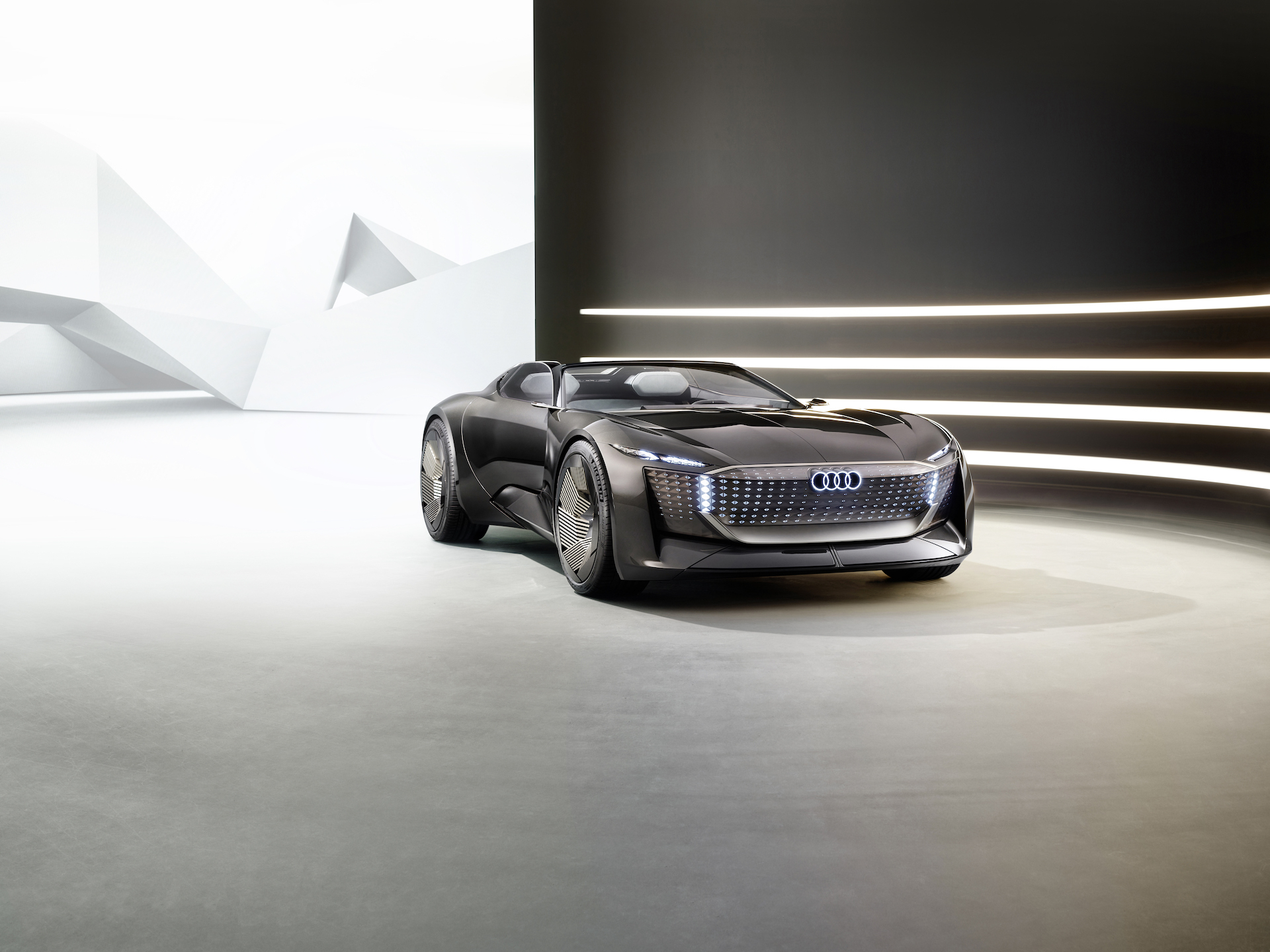 The Skysphere is an electric and autonomous concept roadster.