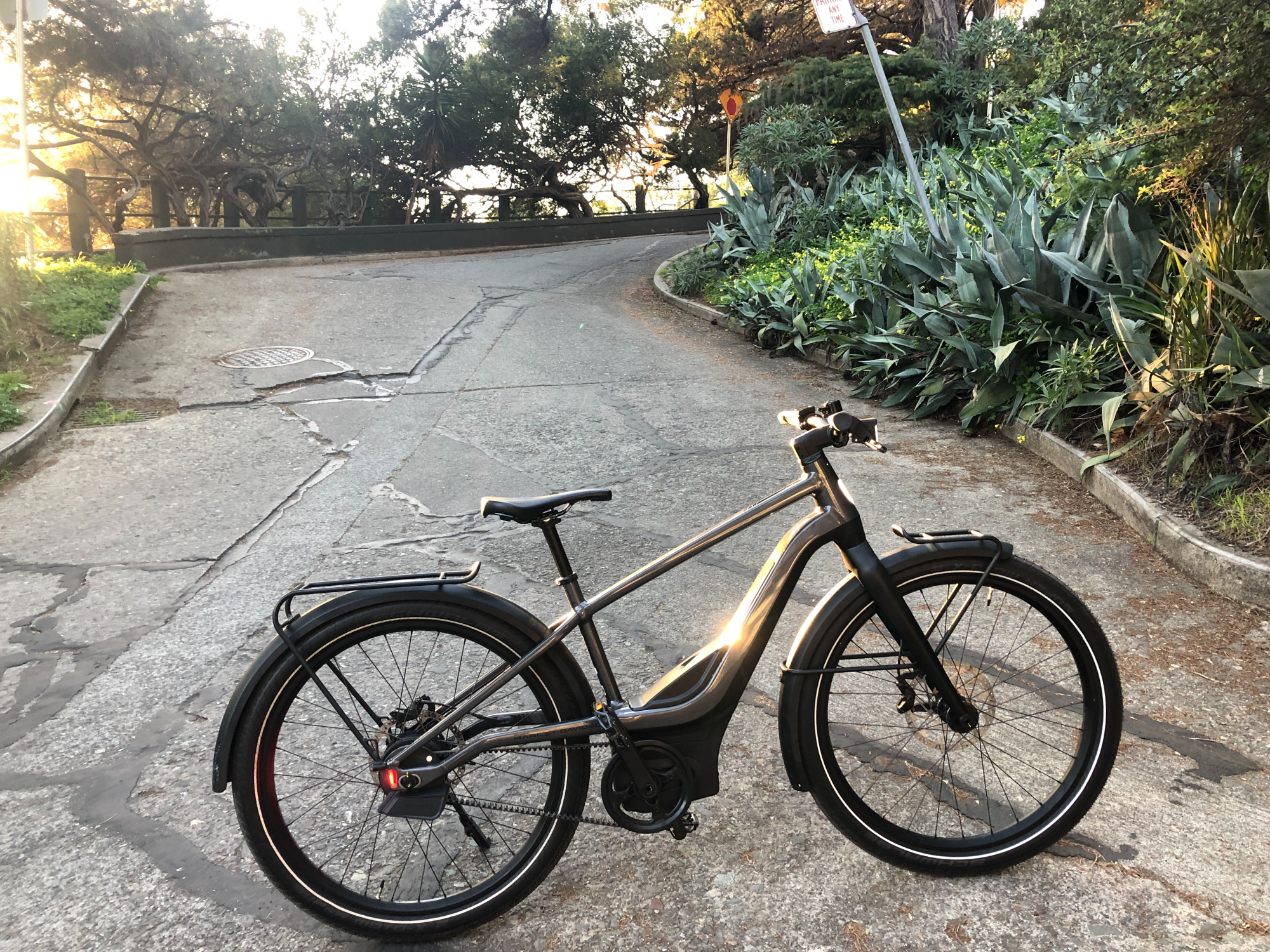 The Serial 1 heads up a San Francisco hill.