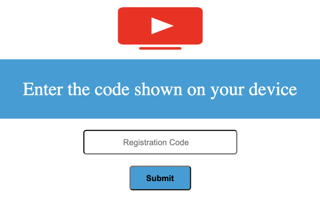 A screenshot of the fake website's activation code screen.