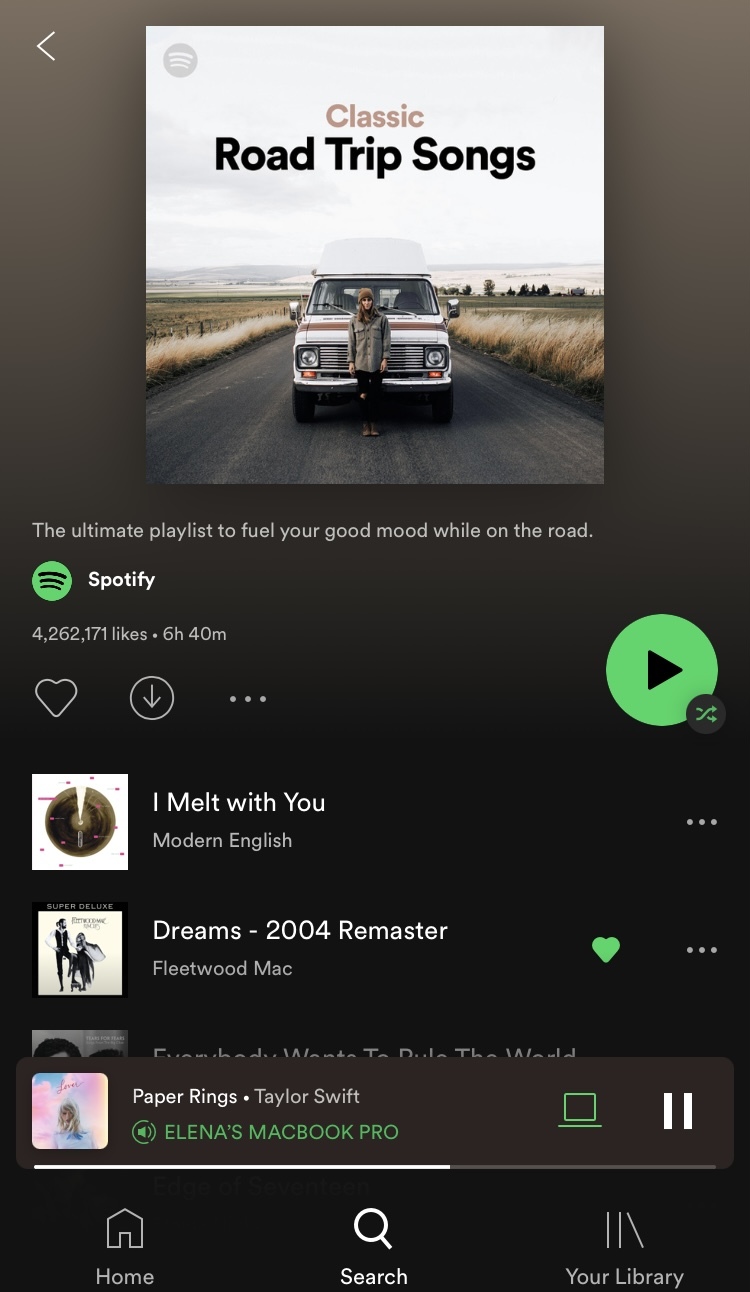 Spotify has a playlist for every road trip mood.