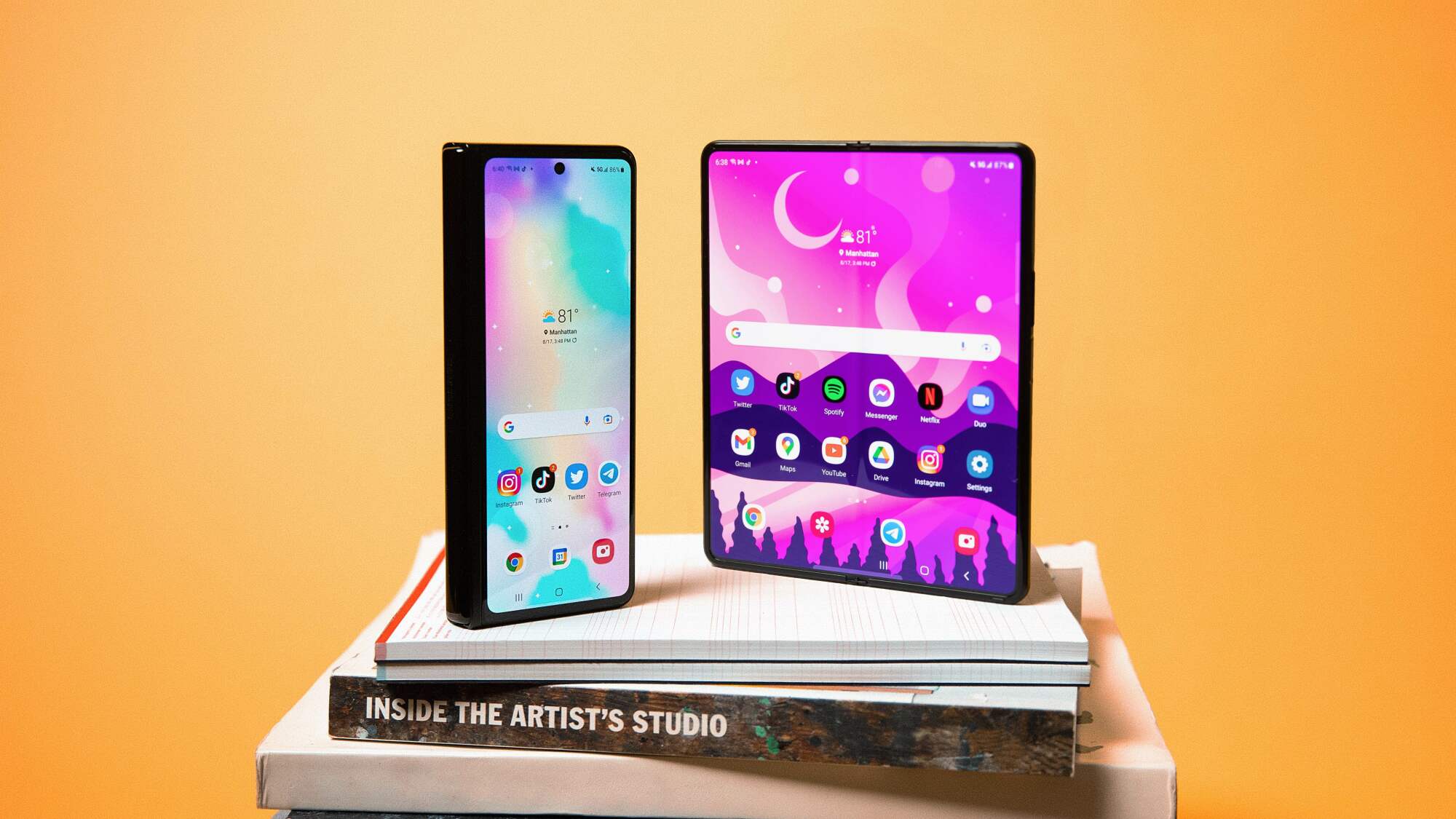 A 120Hz refresh rate on BOTH displays.