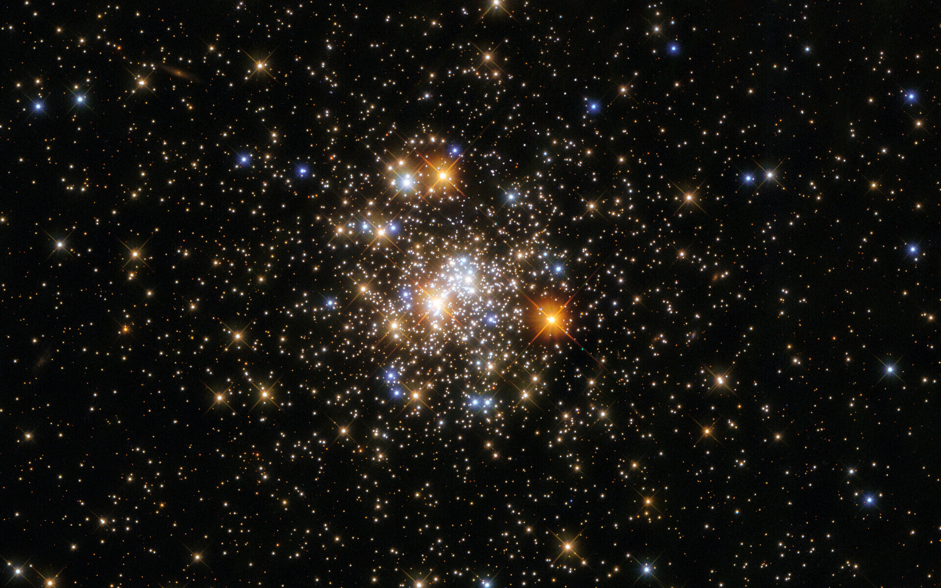 Not every point of light you see here is part of the globular cluster, but it's all gorgeous.