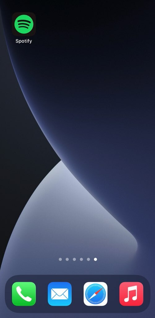 Your app will be back on the home screen