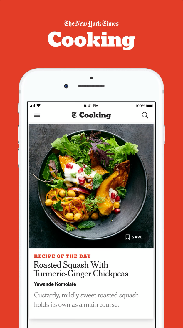 The NYT Cooking app isn't free but is worth the money