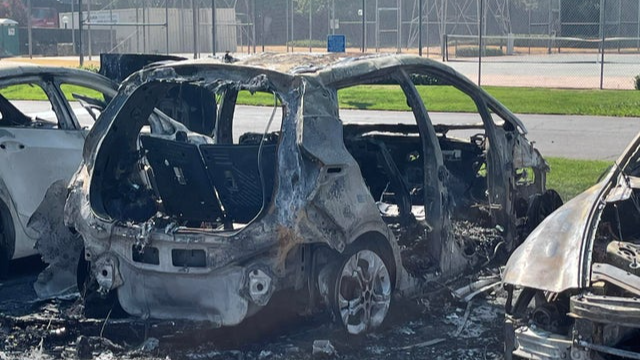 The Chevy Bolt after the battery fire.