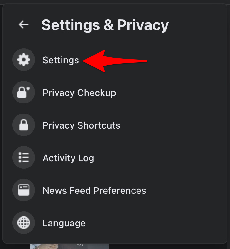 Select "Settings."