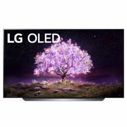 a front view of the 55-inch lg c1 oled tv