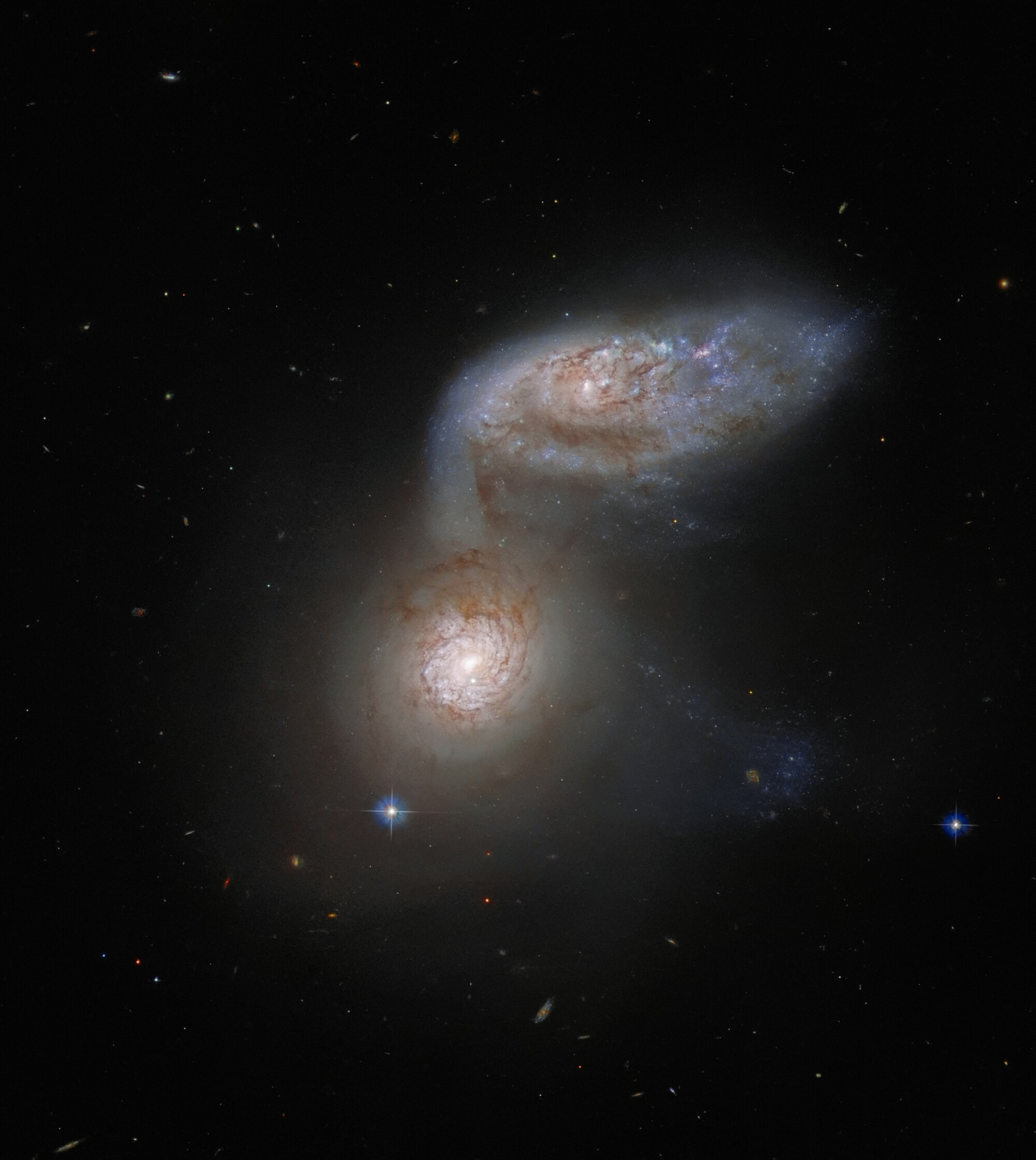 Say hello to the two galaxies comprising Arp 91.