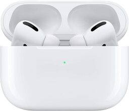 airpods pro sitting in their charging case