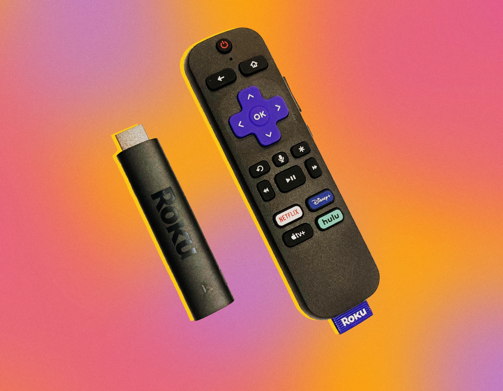 Stick and remote.