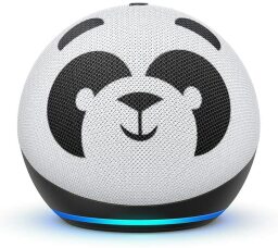 Echo dot kids with panda face printed design