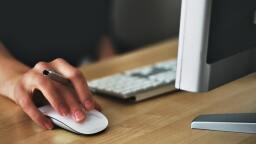 Person working on computer