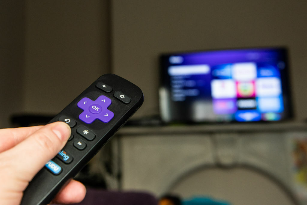 Roku's signature remote design.