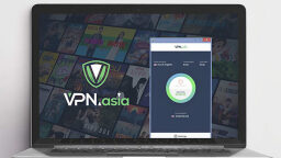 VPN.asia app on laptop