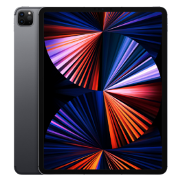 12.9-inch iPad Pro with colorful flares on screen