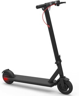 Black electric scooter