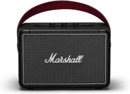 Black Marshall speaker with handle