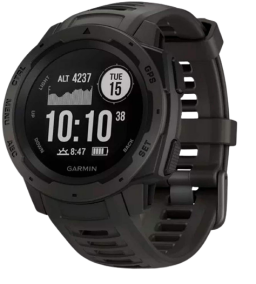 garmin instinct smartwatch in black