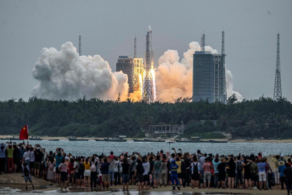 Chinese rocket Long March 5B launches