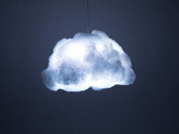 Glowing white cloud light
