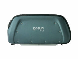 Closed teal grill