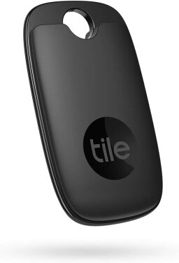 Long, black bluetooth tracker