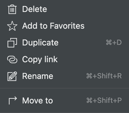 Page functions on Notion.