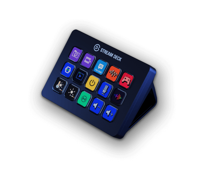An Elgato Stream Deck device.