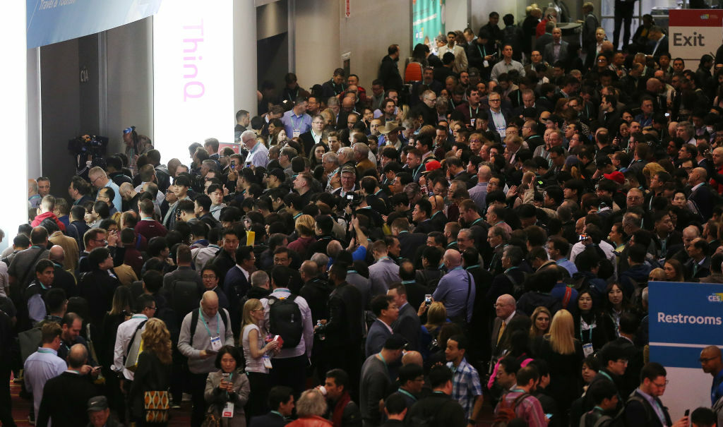 A packed hall at CES.