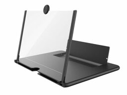 Transparent screen magnifier with stand