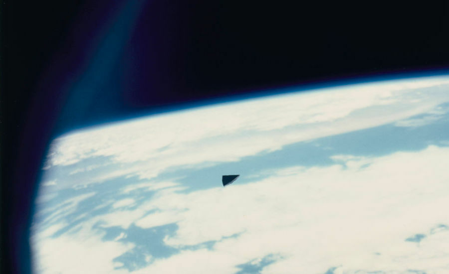 U.S. astronauts seeing debris fly in space