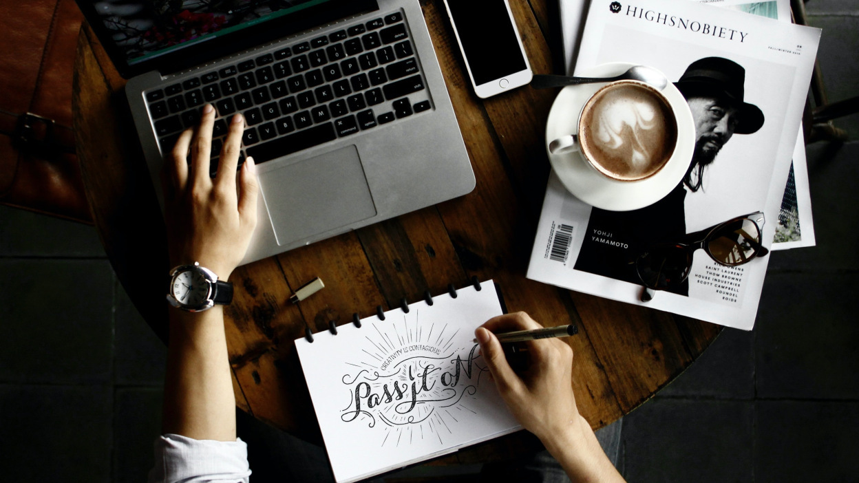 Drawing with a laptop