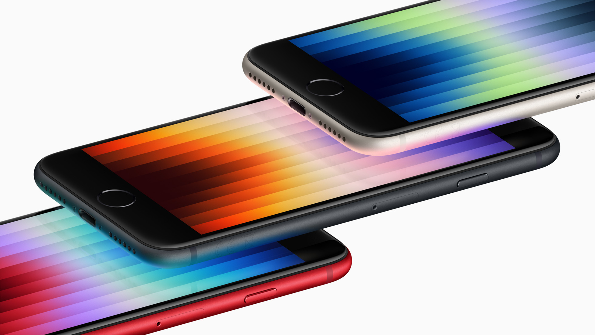 A stack of iPhones.