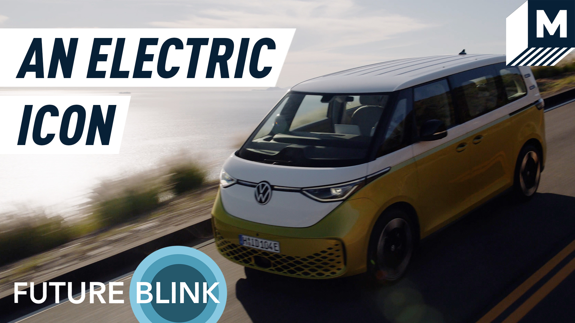 image of an electric VW bus