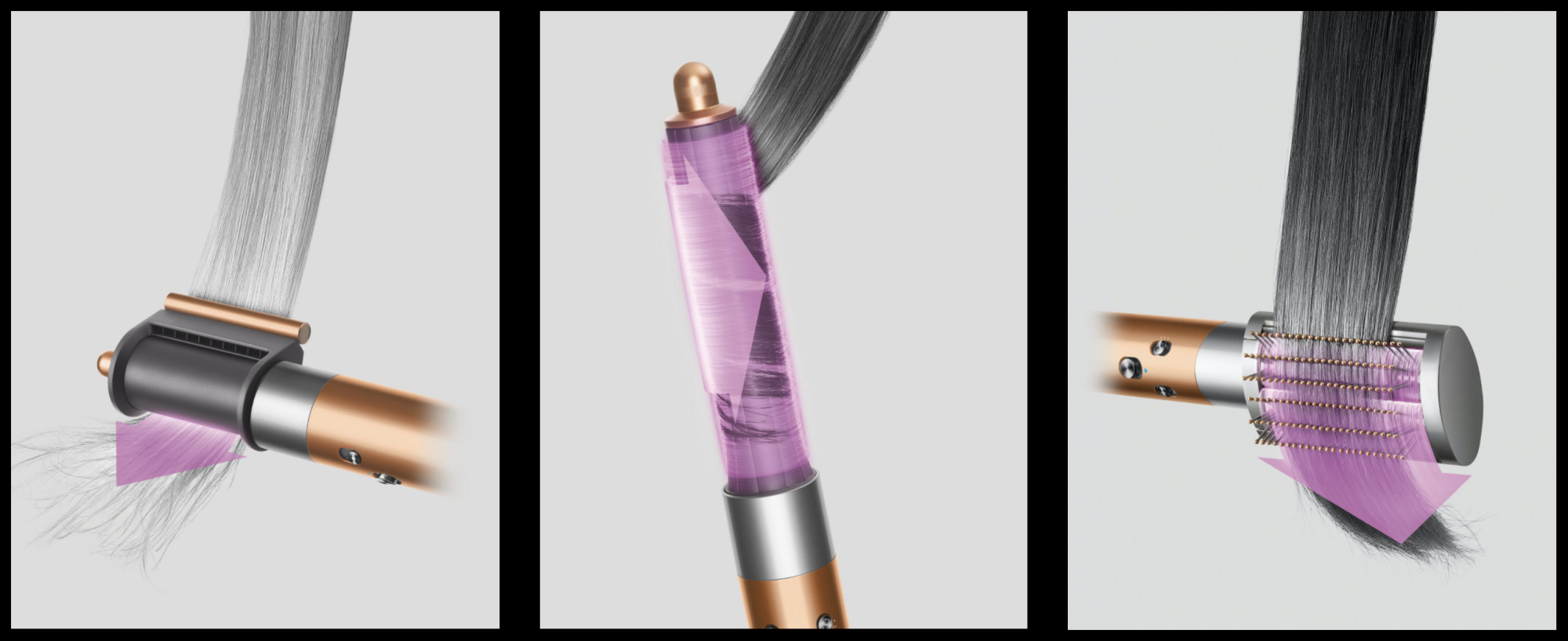 three new dyson airwrap attachments