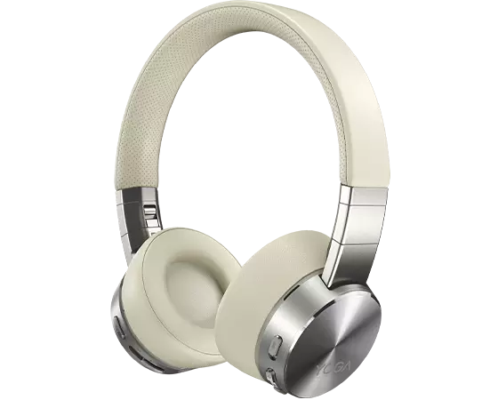 White wireless headphones