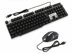 Black keyboard and mouse