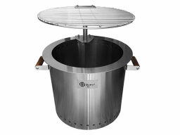 Stainless steel firepit