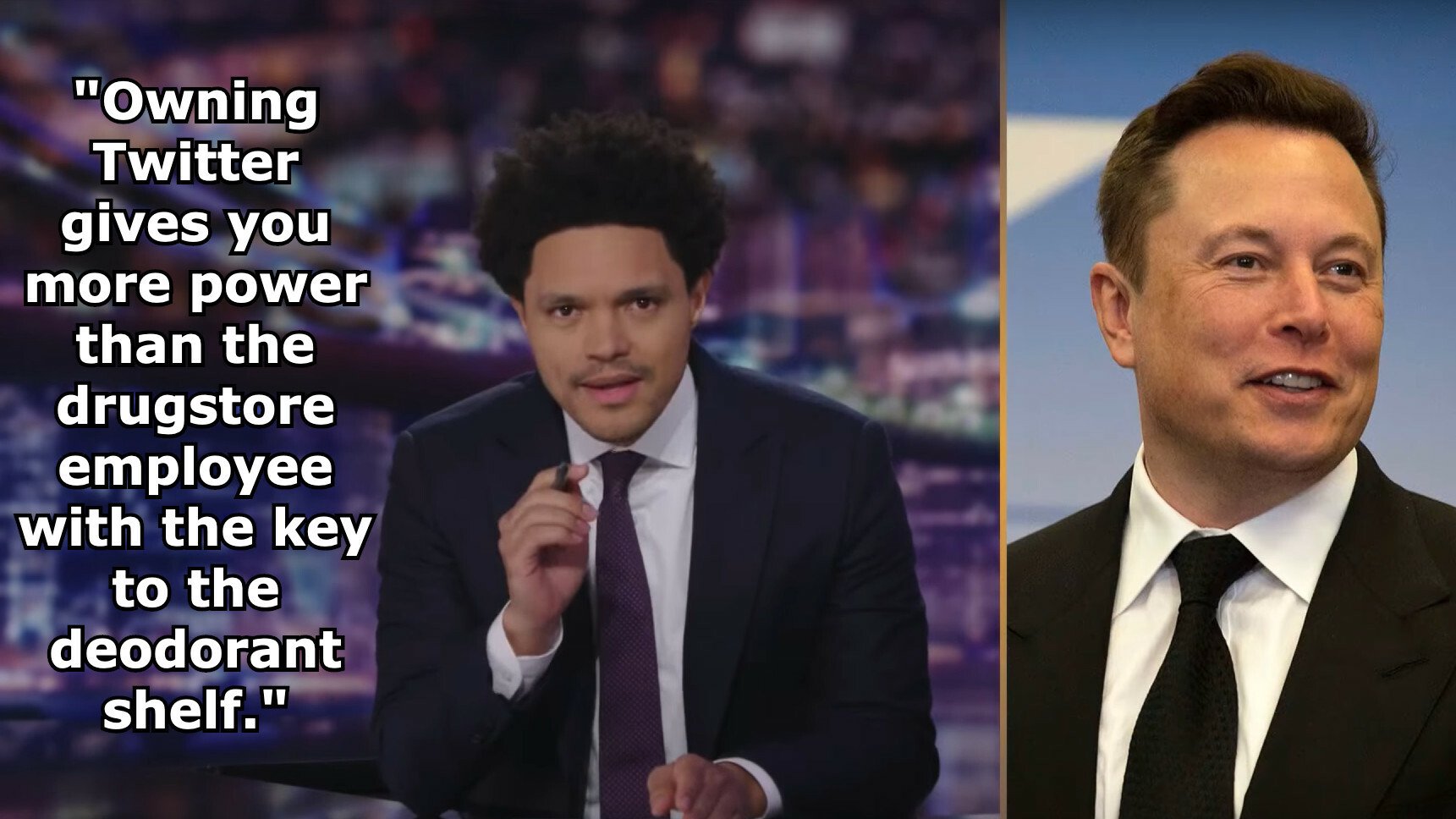 A screenshot of The Daily Show with Trevor Noah
