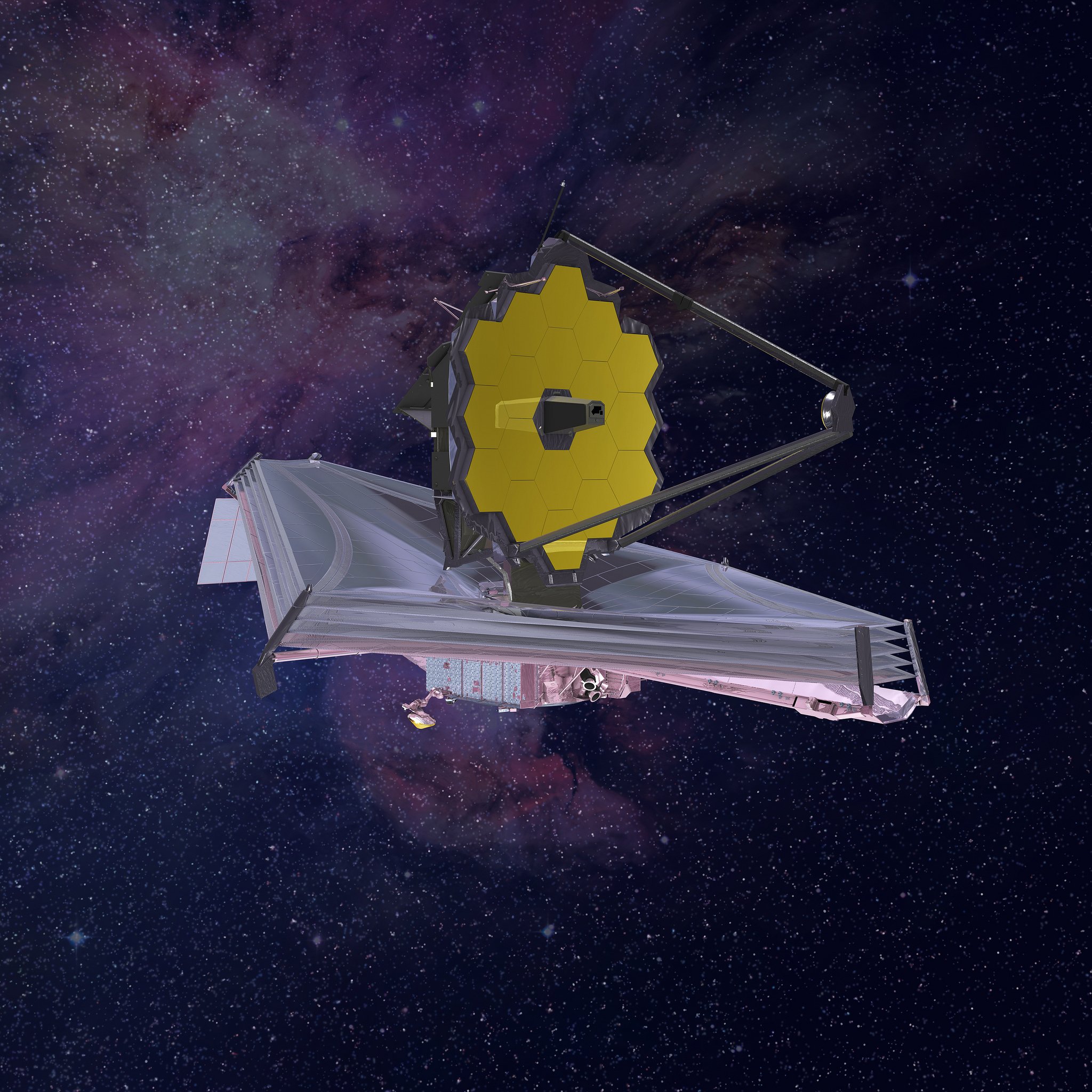 James Webb Space Telescope demonstrating it's fully focused