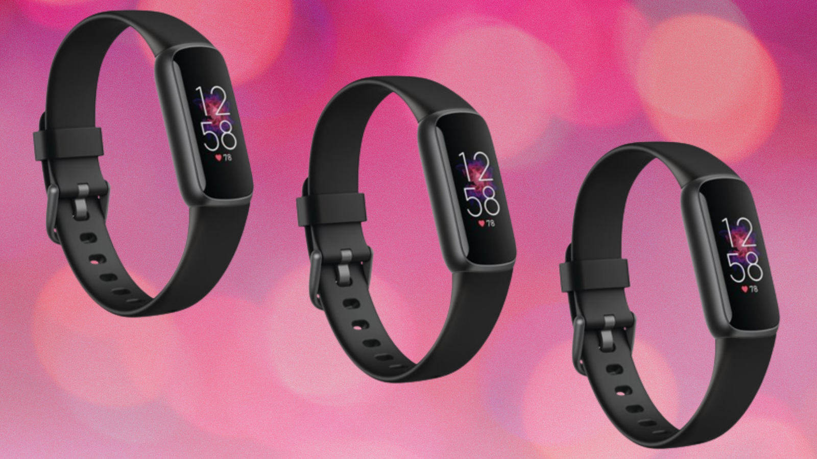 fitbit luxe fitness trackers in black